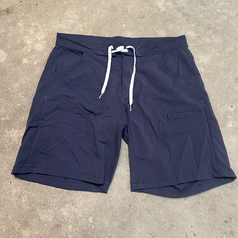 Kavu Shorts Mens XL Navy‎ Blue Nylon Spandex Stretch Outdoor Hiking Board Shorts